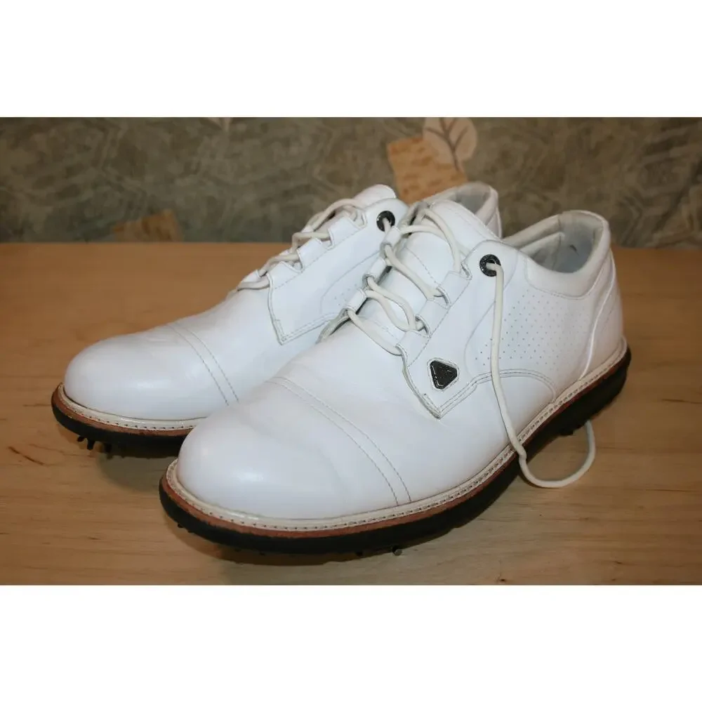 Cuater White Leather Golf Shoes Men's 10.5 M